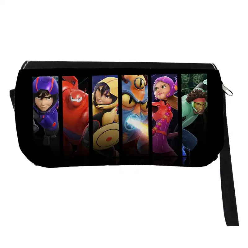 جامدادی مدل دوزیپ طرح انیمیشن شش قهرمان بزرگ کد NI416