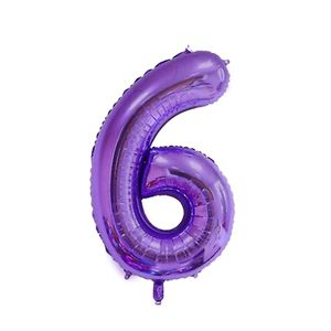 بادکنک فویلی مدل عدد 6