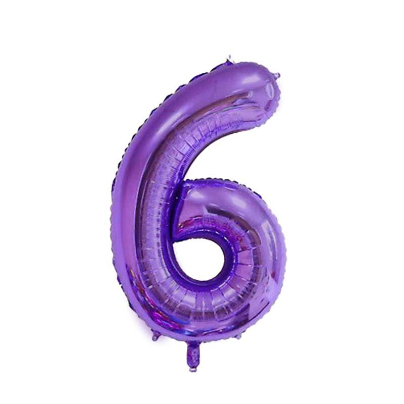 بادکنک فویلی مدل عدد 6 بادکنک فویلی مدل عدد 6