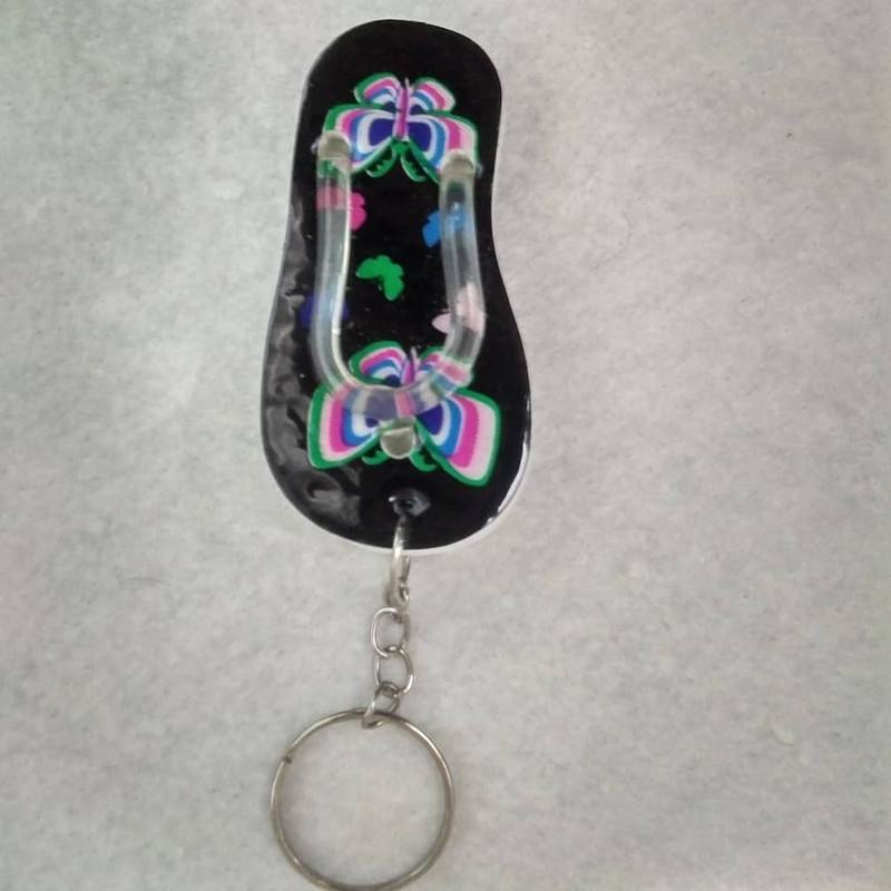 جاکلیدی دخترانه طرح دمپایی ساحلی مدل P.00 جاکلیدی دخترانه طرح دمپایی ساحلی مدل P.00