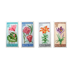 تمبر یادگاری مدل گل کد Flower-127 مجموعه 4 عددی