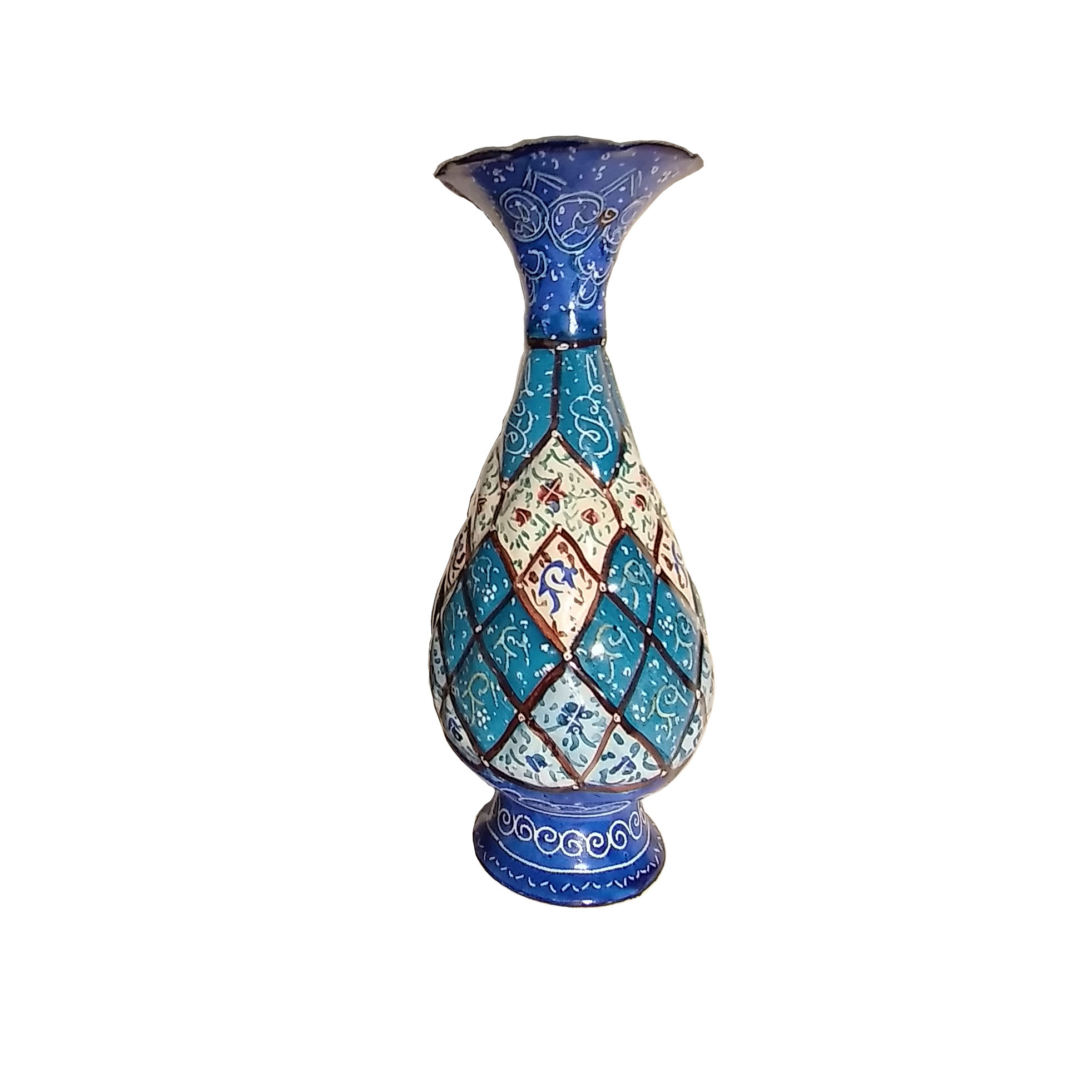 گلدان میناکاری مدل گل کد AA 16