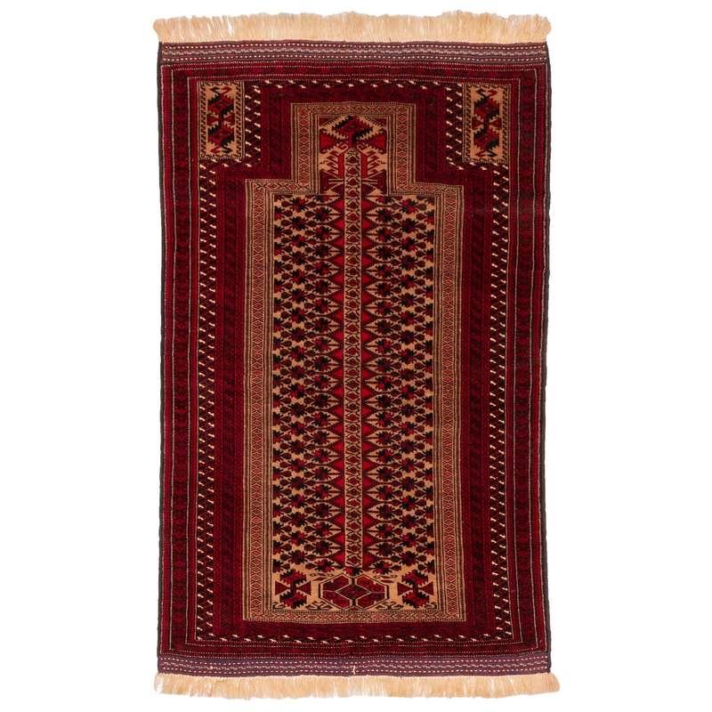 فرش قدیمی دستباف ذرع و نیم سی پرشیا کد 156016