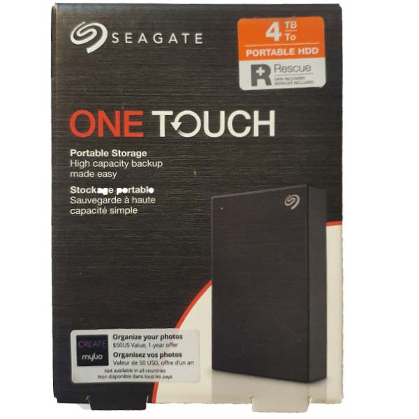 هارد اکسترنال سیگیت مدل one touch ظرفیت چهار ترابایت