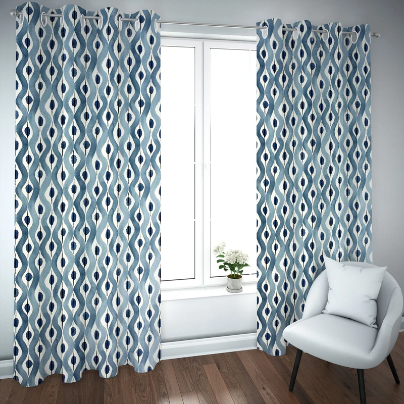 پرده مدل چاپی هازان سایز 300×150 سانتی متر 