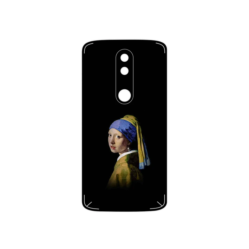 برچسب پوششی ماهوت مدل Girl with a Pearl Earring of Vermeer مناسب برای گوشی موبایل موتورولا Moto X Force