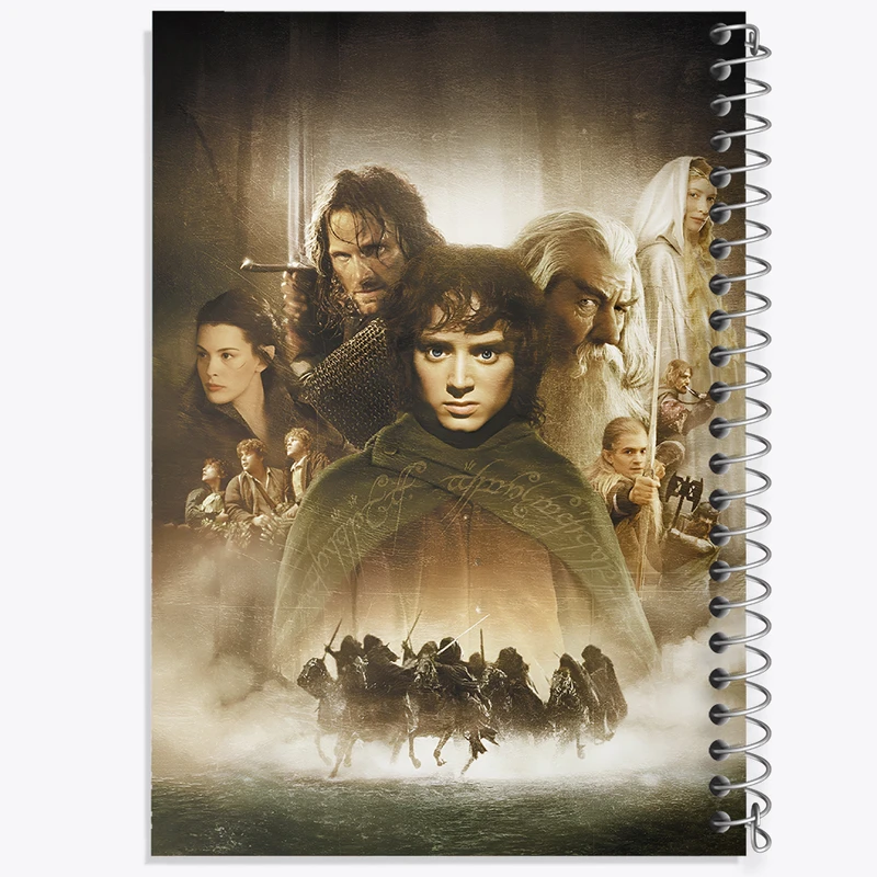 دفتر شطرنجی 50 برگ خندالو طرح ارباب حلقه ها (Lord of the Rings)  کد N2656