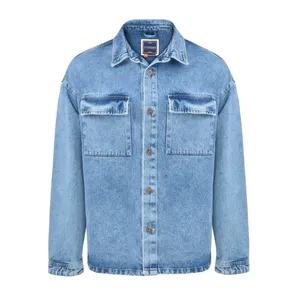 پیراهن آستین بلند مردانه جی تی هوگرو مدل جین کد 303067 رنگ آبی روشن