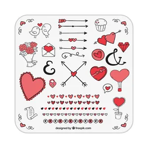 زیر لیوانی کاکتی طرح عاشقانه مدل mp39661