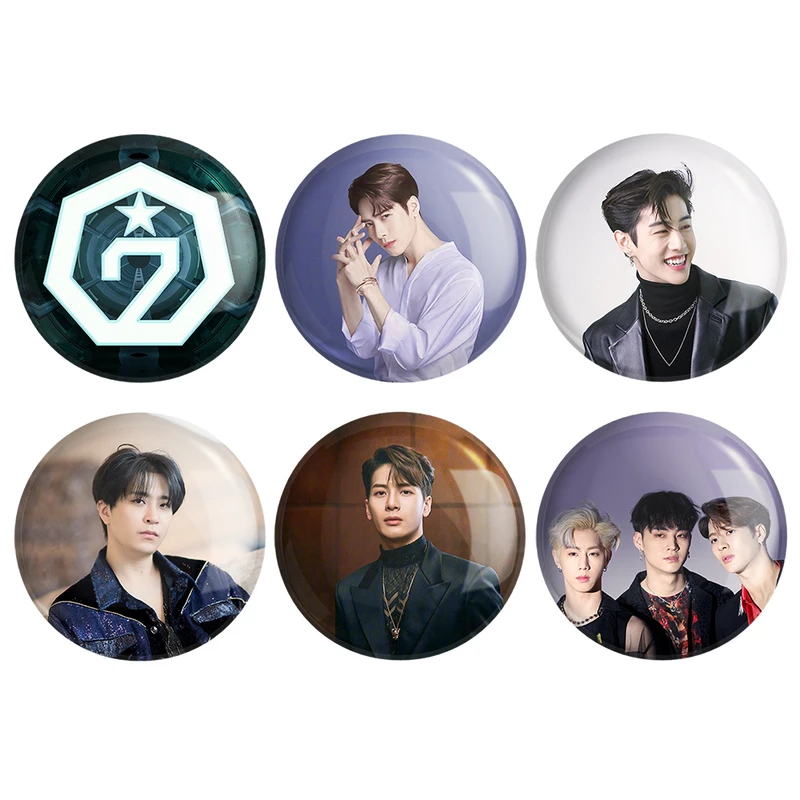 مگنت خندالو طرح گروه گات سون مدل GOT7 کد 472A مجموعه 6 عددی