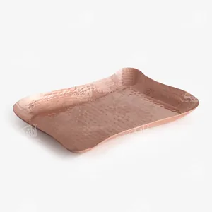 ‎دیس‎ ‎مسی‎ ‎‎مستطیل طرح‎ ‎چکش کاری‎ ‎ . ‎  آرانیک رنگ ‎مسی‎ ‎ ‎‎‎‎مدل 1016600026