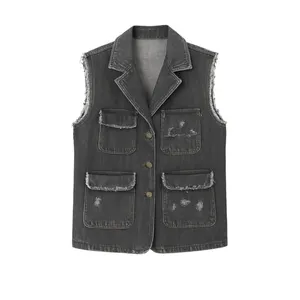 وست یقه برگردان زنانه مدل پارلا