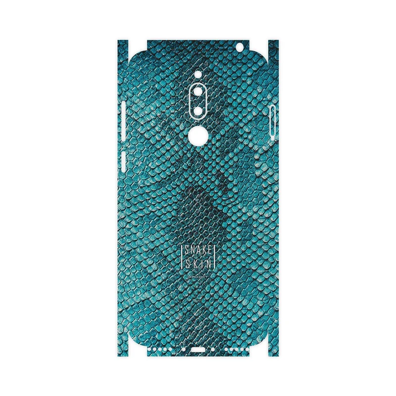 برچسب پوششی ماهوت مدل Blue Snake Skin-FullSkin مناسب برای گوشی موبایل میزو M6T