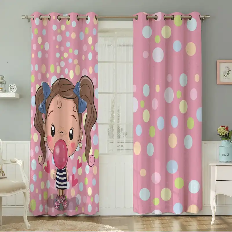 پرده نیروانا طرح کودک مدل مخمل کد 5091 سایز 140×280 سانتی متر