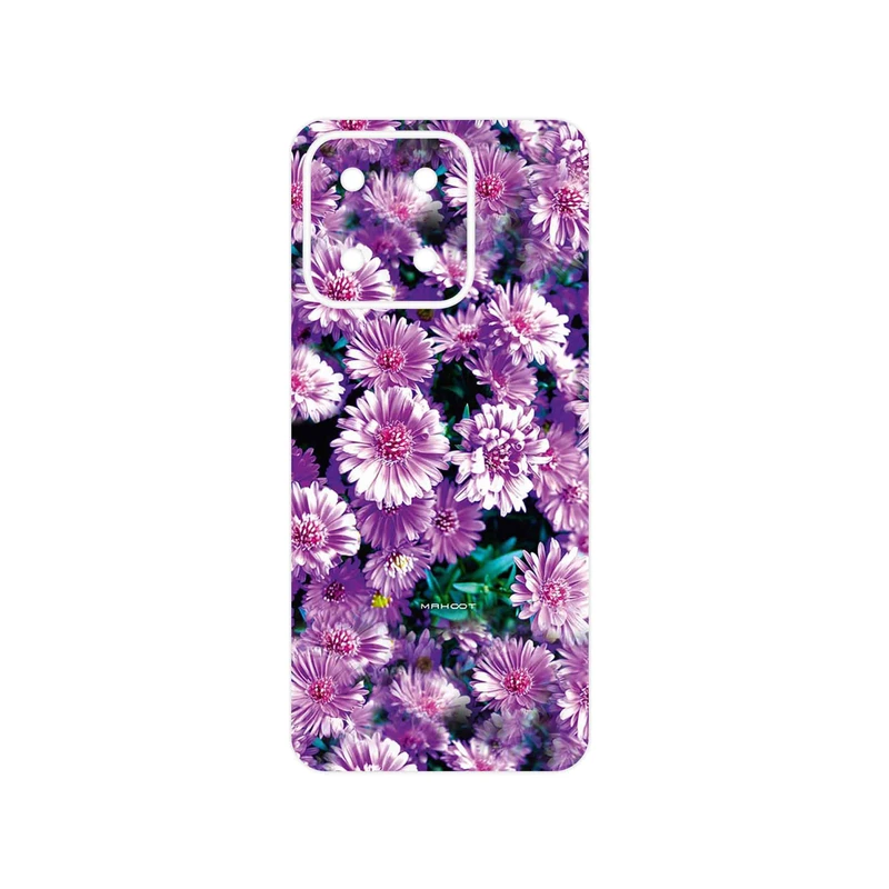 برچسب پوششی ماهوت مدل Purple_Flower مناسب برای گوشی موبایل آنر X5b Plus