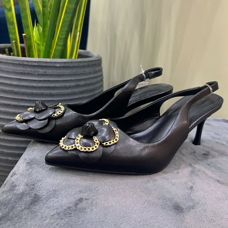 کفش زنانه مکس مدل Floral Accent Slip-On with Stiletto Heels -  - 8