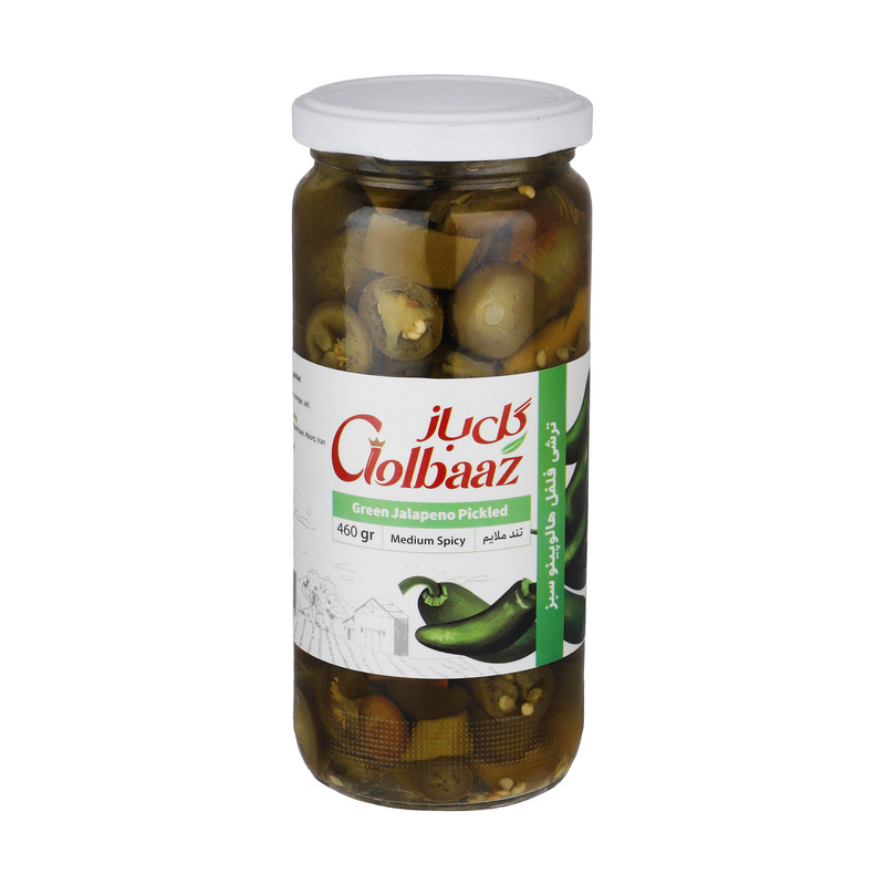 ترشی فلفل هالوپینو گل باز مقدار 500 گرم