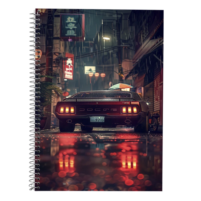 دفتر زبان 50 برگ مدوپد مدل سه خط طرح need for speed کد DF13658