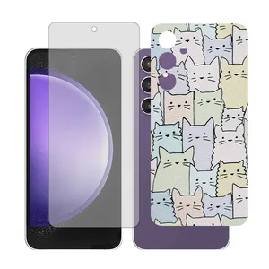 Glass Together model Matte Screen Protector Suitable for Samsung Galaxy S23 FE Mobile Phone with Back cover sticker