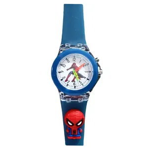 ساعت مچی عقربه ای بچگانه مدل چراغدار 02