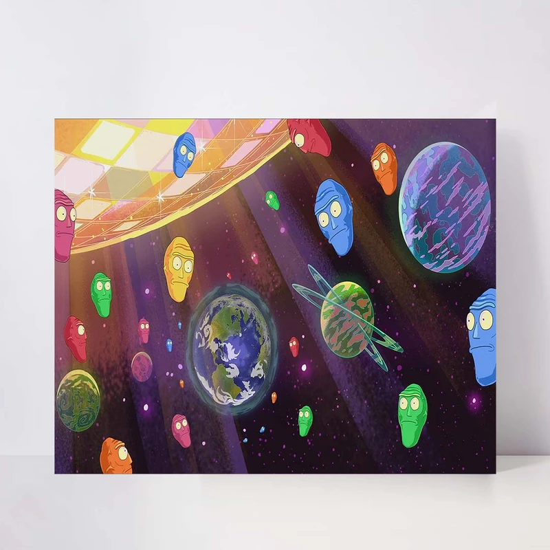 تابلو شاسی مدل get schwifty rick and morty کد S-12035