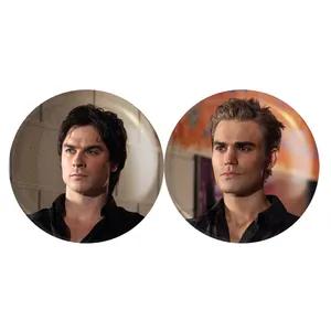 مگنت خندالو مدل دیمون و استفان خاطرات یک خون آشام The Vampire Diaries کد A207 مجموعه 2 عددی