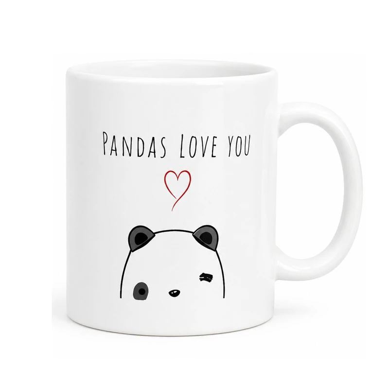 ماگ طرح لیوان pandas love you کد 1512