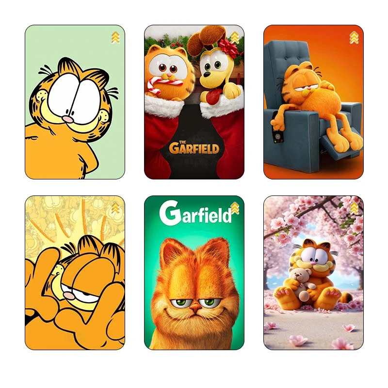 استيکر کارت کارنيکا طرح گارفیلد garfild کد 34170 مجموعه 6 عددی