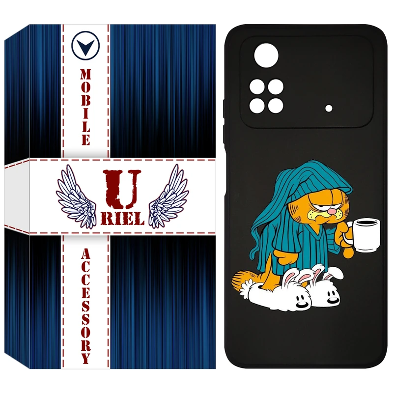 کاور یوریل مدل KSH کد 72 طرح گارفیلد مناسب برای گوشی موبایل شیائومی Poco M4 Pro 4G