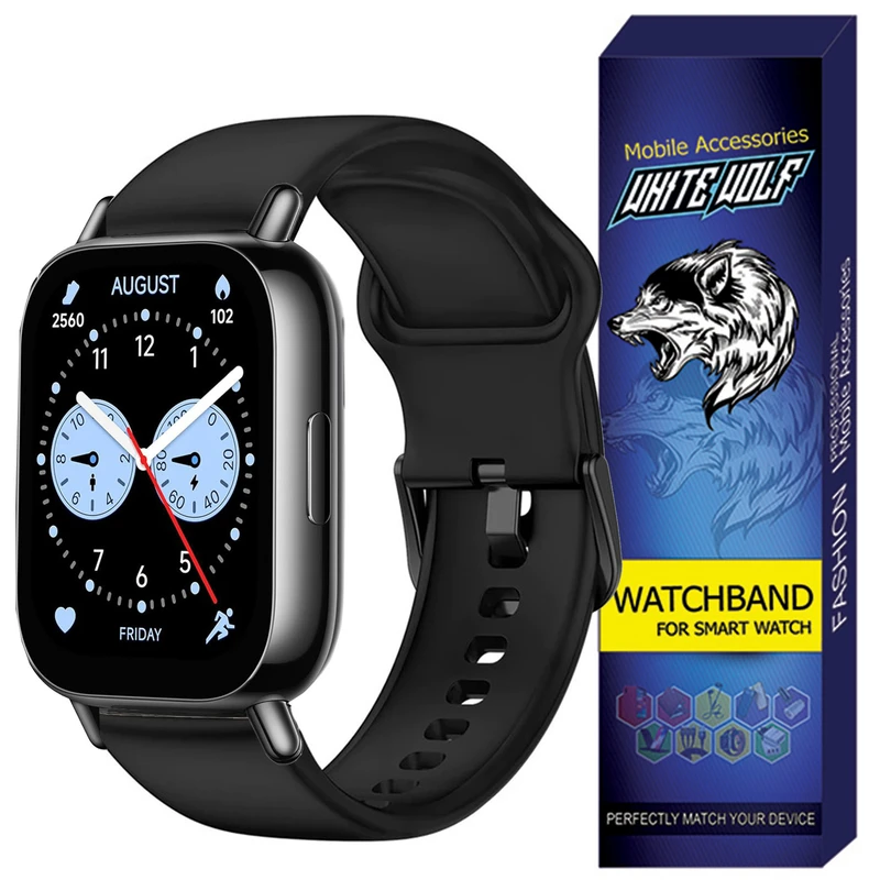 بند وایت ولف مدل Silicone - SQ مناسب برای ساعت هوشمند شیائومی Redmi Watch 5 Lite 22MM