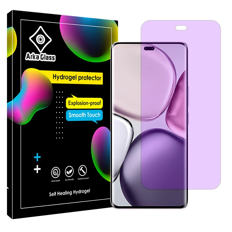 محافظ صفحه نمایش آنتی پرپل آرکا گلس مدل هیدروژلی مناسب برای گوشی موبایل آنر X9c