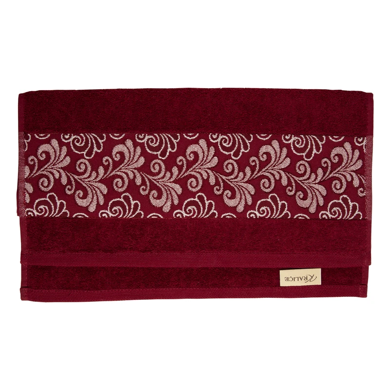 حوله دستی کرالیچه مدل پیچک سایز 90x46 سانتی متر