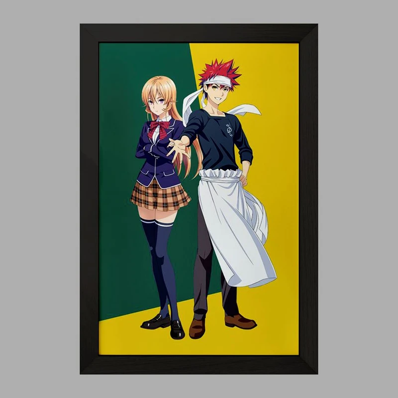 تابلو خندالو مدل سوما و ارینا انیمه جنگ غذاها Food Wars  کد 16967
