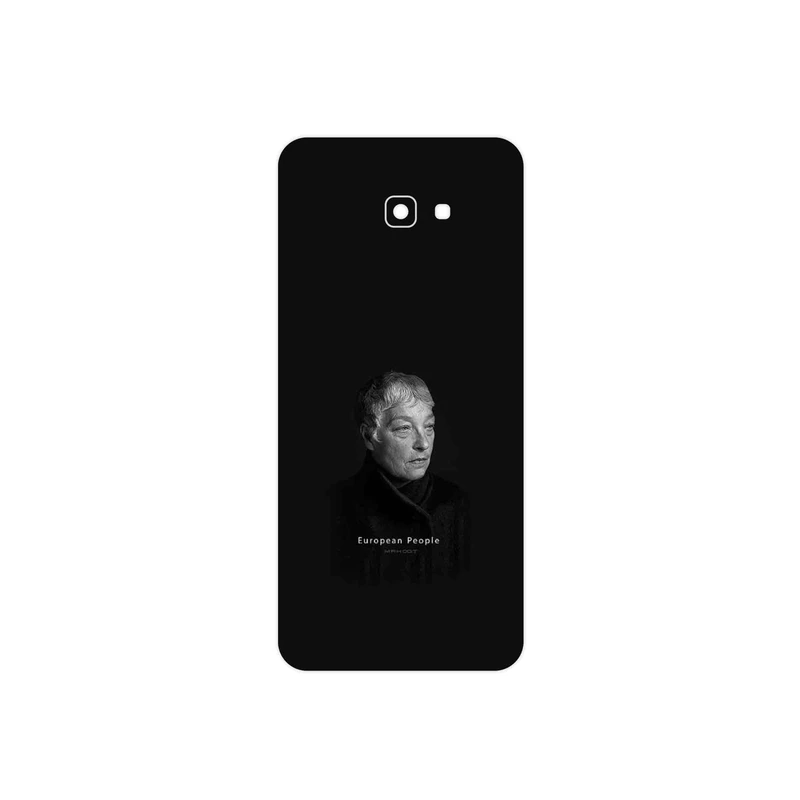 برچسب پوششی ماهوت مدل Portrait of a European Woman مناسب برای گوشی موبایل سامسونگ Galaxy J4 Plus