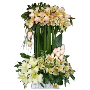 سبد گل کلبه گل سن سون مدل SB-44011