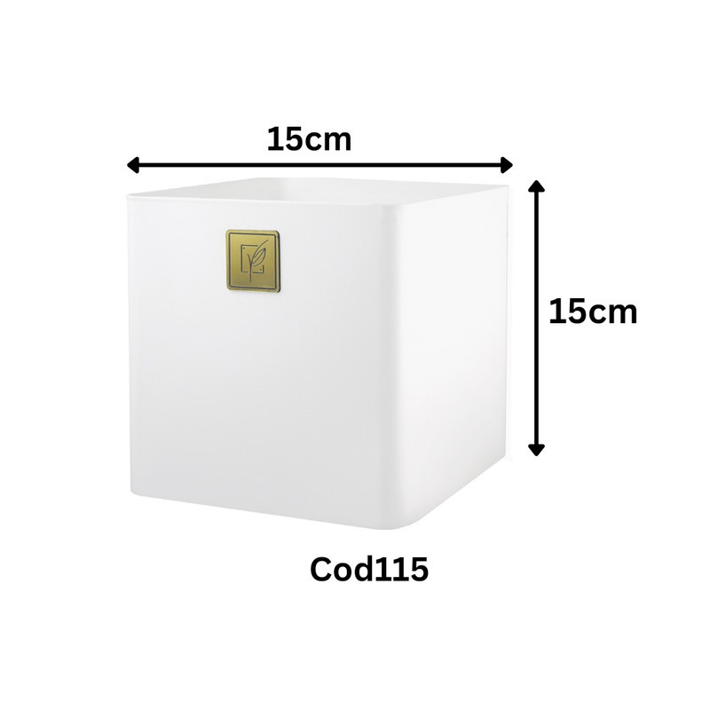 گلدان مدل مکعب فلزی گل آذین کد 115