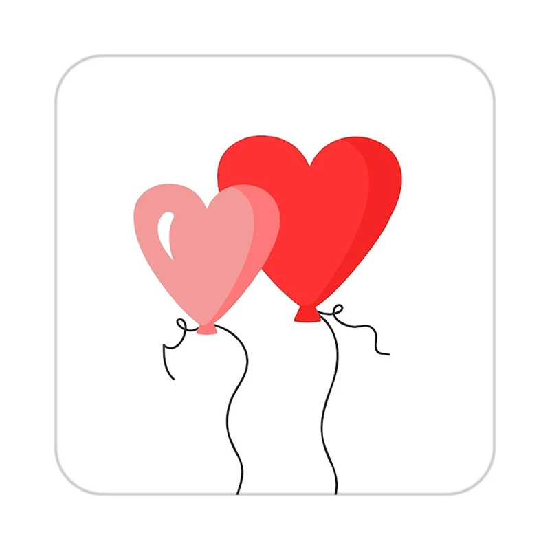 زیر لیوانی کاکتی طرح عاشقانه مدل mp40806