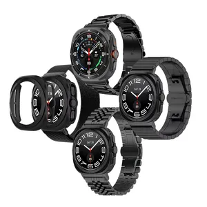 بند ساعت آکوآرا مدل Stahl Set مناسب برای ساعت هوشمند سامسونگ Galaxy Watch 7 Ultra 47mm به همراه کاور مجموعه 5 عددی