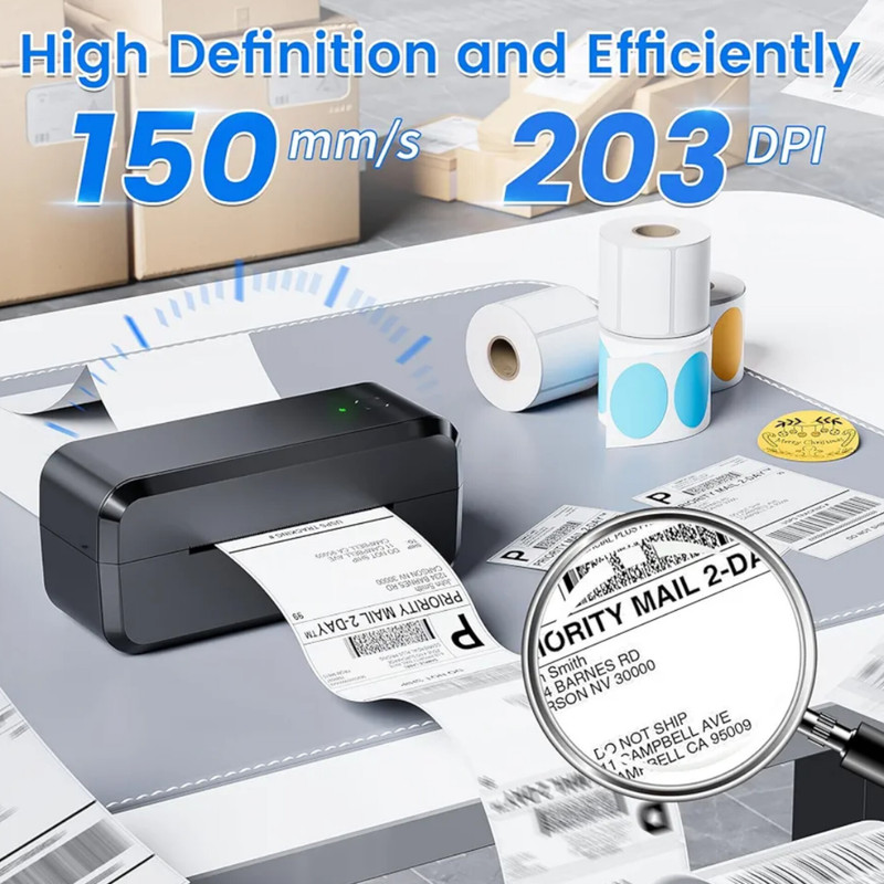 پرینتر لیبل زن حرارتی مدل AM-243-BT