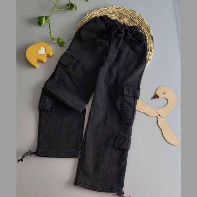 شلوار جین بچگانه مدل کارگو کد 2