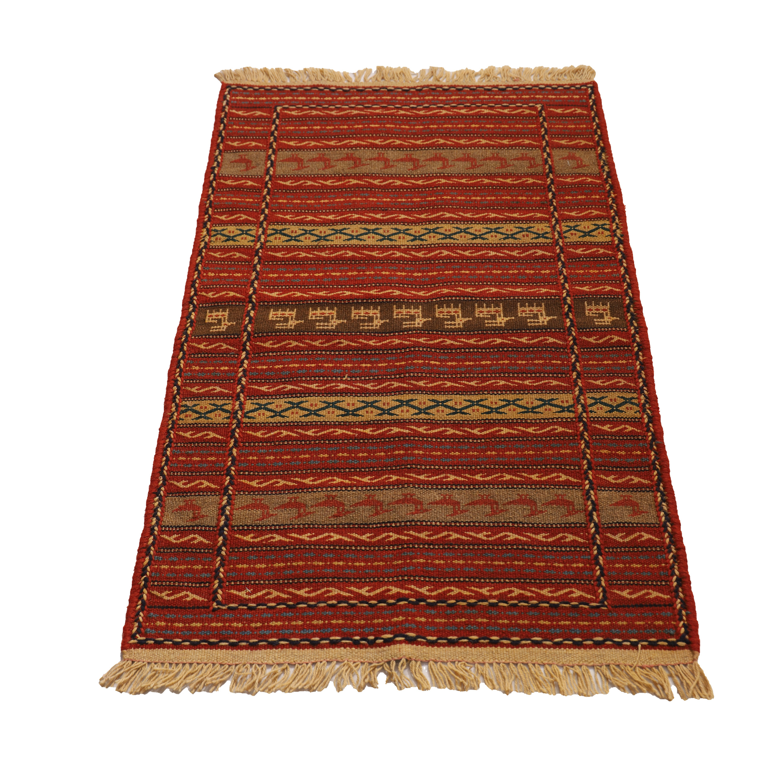 گلیم دستبافت یک متری مدل کلات کد 402011104