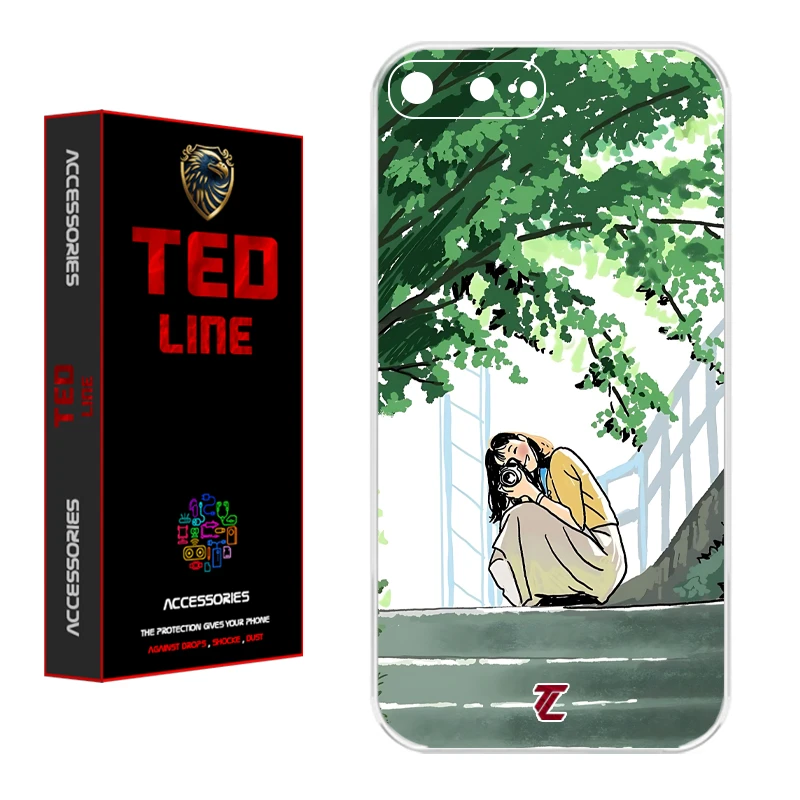 کاور تدلاین طرح دختر عکاس کد 1206 مناسب برای گوشی موبایل اپل Iphone 7 Plus / 8 Plus