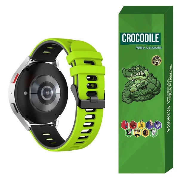 بند کروکودیل مدل Silic 2color مناسب برای ساعت هوشمند هوآوی Watch 3 Pro