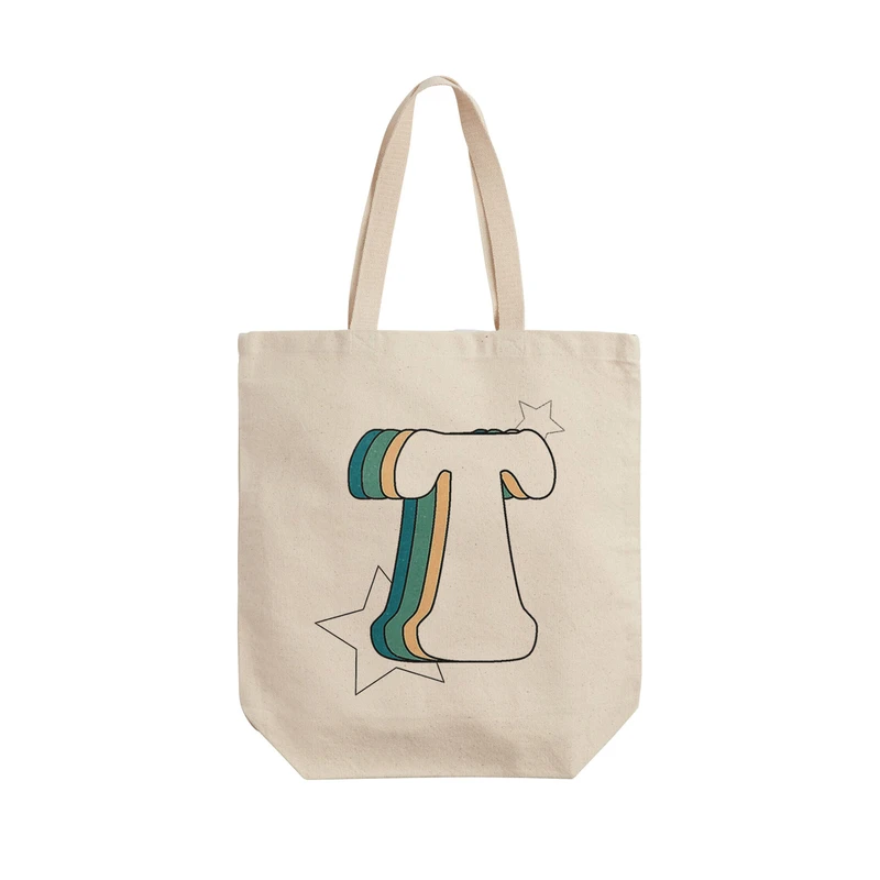 ساک خرید ترمه طراحان ایده مدل حرف T رترو کد cfp2944 - L