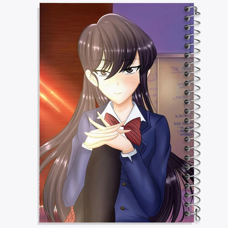 دفتر مشق 50 برگ خندالو مدل انیمه کومی سان کد 16078