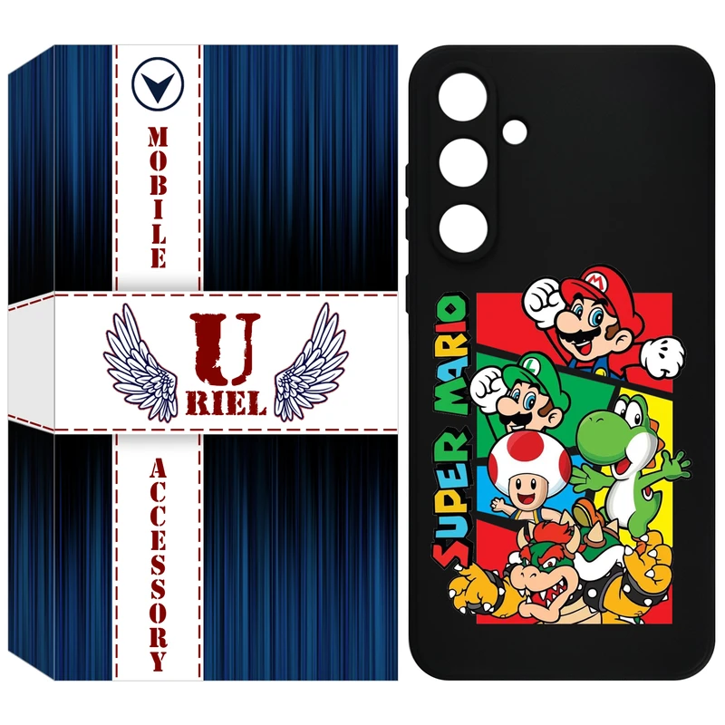 کاور یوریل مدل KSH کد 76 طرح ماریو مناسب برای گوشی موبایل سامسونگ Galaxy S24 FE