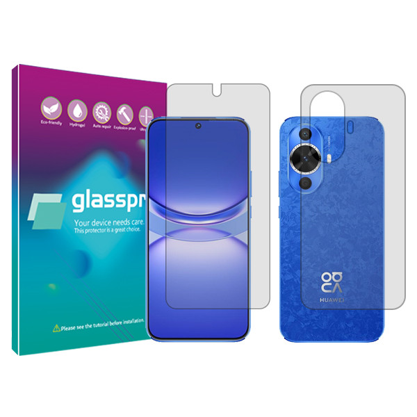 محافظ صفحه نمایش شفاف گلس پرو مدل Resistant‌ مناسب برای گوشی موبایل هوآوی  Nova 12s به همراه محافظ پشت گوشی