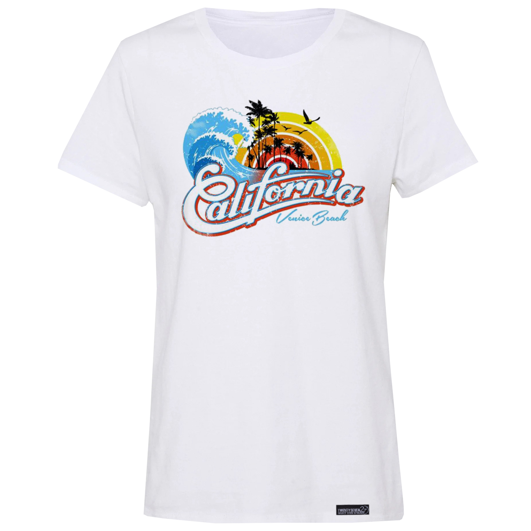 تی شرت آستین کوتاه زنانه 27 مدل  کالیفرنیا کد WN1086