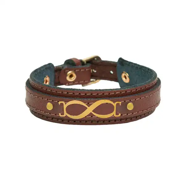 دستبند مدل چرم بینهایت