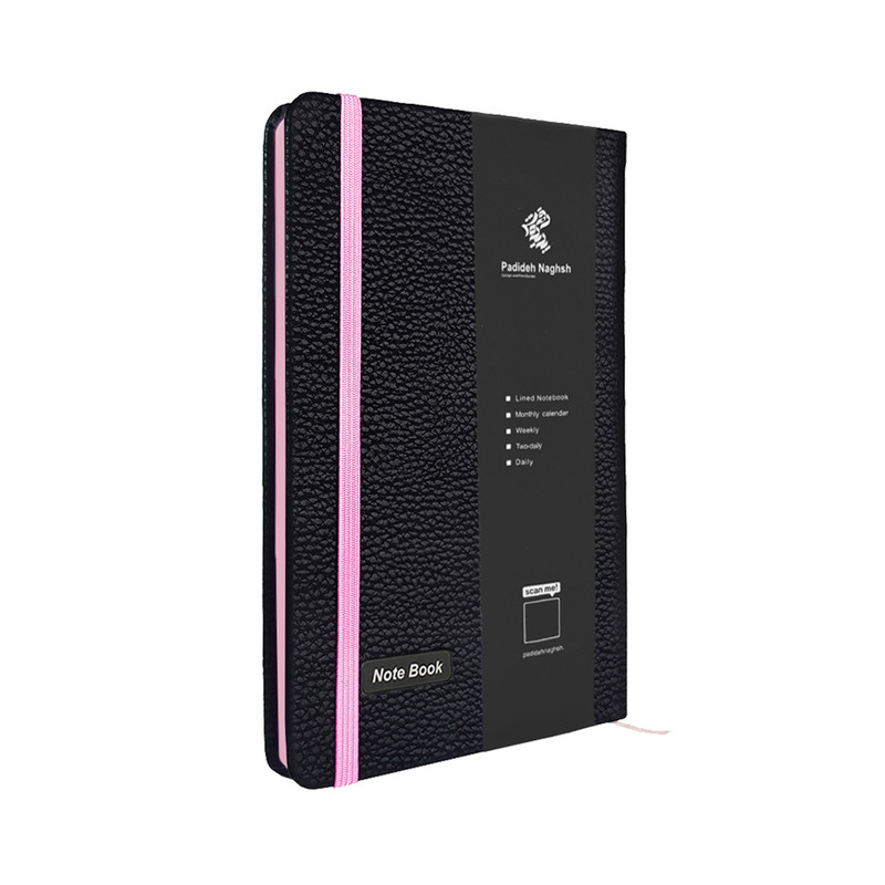دفتریادداشت 160 برگ پدیده نقش مدل سه لتی چرمی به همراه روان نویس